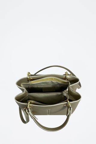Sac à main en cuir Gallipoli Mini - Gris