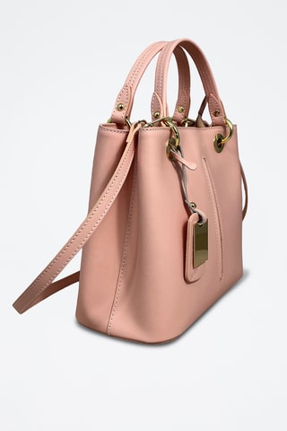 Sac à main en cuir Gallipoli Mini - Rose