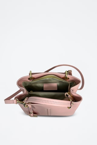 Sac à main en cuir Gallipoli Mini - Rose