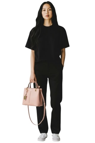 Sac à main en cuir Gallipoli Mini - Rose