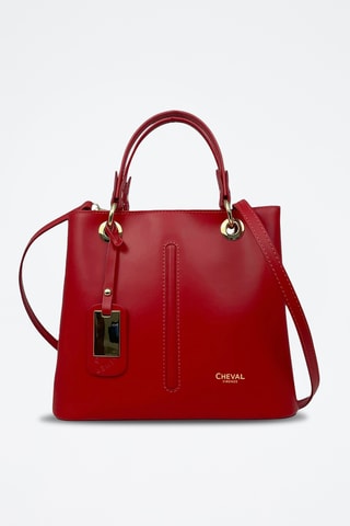 Sac à main en cuir Gallipoli Mini - Rouge