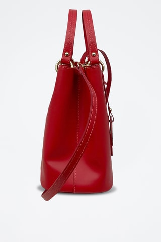 Sac à main en cuir Gallipoli Mini - Rouge