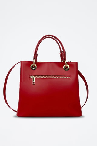 Sac à main en cuir Gallipoli Mini - Rouge