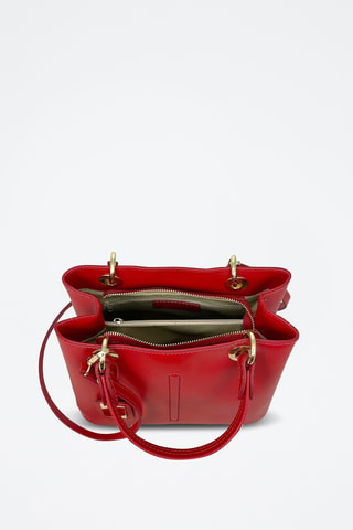 Sac à main en cuir Gallipoli Mini - Rouge