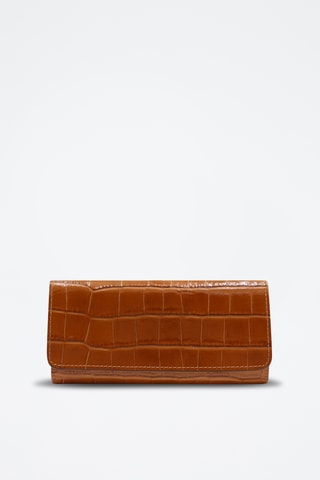 Leren Clutch Cosmo - Beige