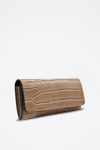Leren Clutch Cosmo - Taupe