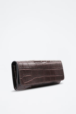Leren Clutch Cosmo - Paars