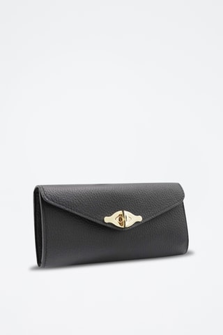 Leren Clutch Piccola Mary - Zwart
