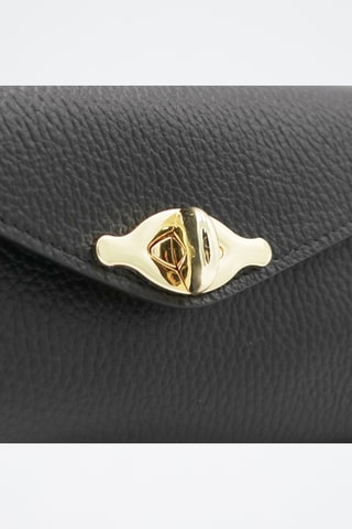 Leren Clutch Piccola Mary - Zwart