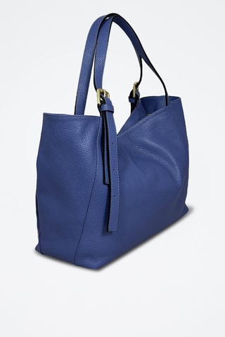 Leren Trendy Handtas Malaga - Blauw