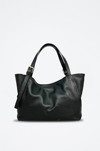 Leren Trendy Handtas Malaga - Zwart