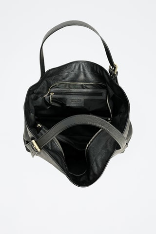 Leren Trendy Handtas Malaga - Zwart
