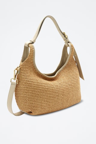 Leren Trendy Handtas Piccola Mary - Beige