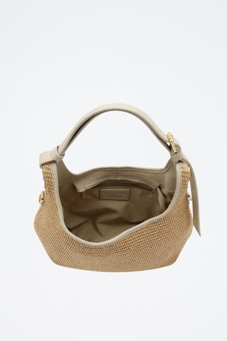Leren Trendy Handtas Piccola Mary - Beige