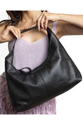 Leren Handtas Betty - Zwart