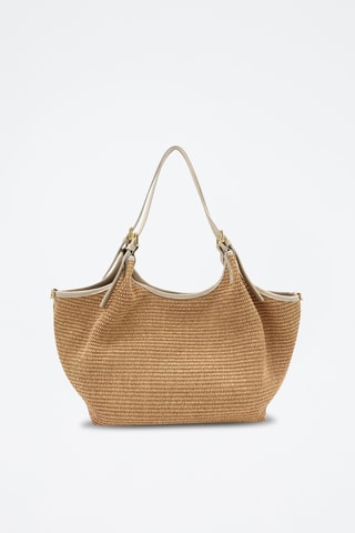 Leren Schoudertas Ocean - Beige