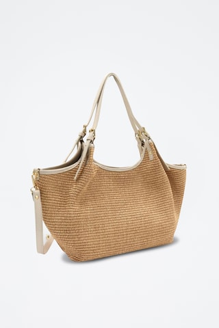 Leren Schoudertas Ocean - Beige