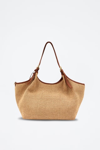 Leren Schoudertas Ocean - Beige
