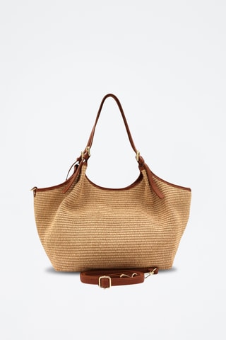 Leren Schoudertas Ocean - Beige