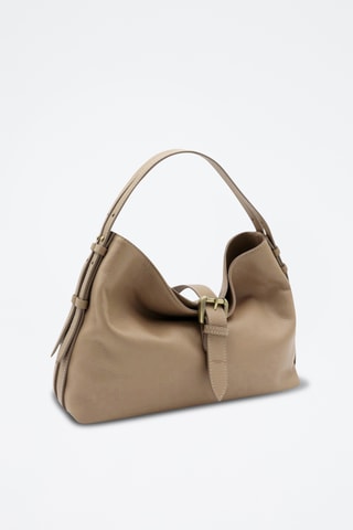 Leren Trendy Handtas Colombo - Taupe