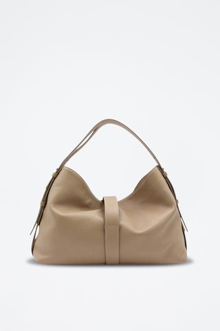 Leren Trendy Handtas Colombo - Taupe