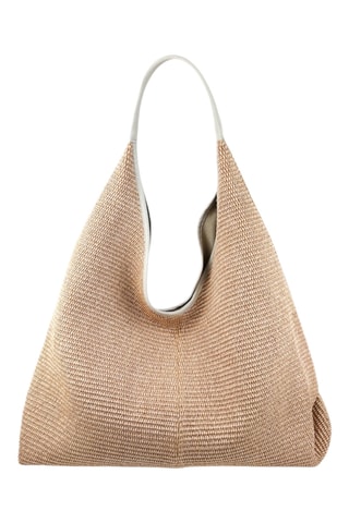 Leren Shopper - Beige