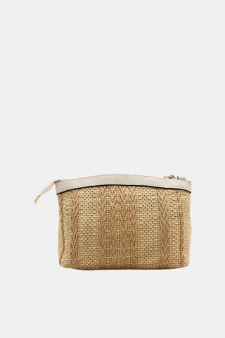 Leren Clutch - Beige
