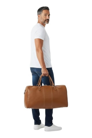 Leren Reistas Cortina - 51 cm - Beige