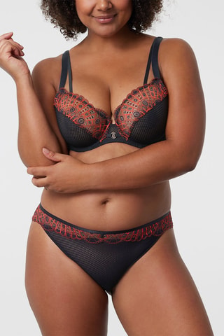 Slip Fantasia - Negro y rojo