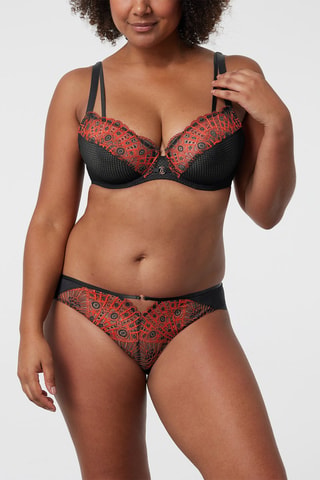 Braga Fantasia - Negro y rojo