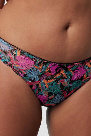 Slip Luccia Swing - Negro y fucsia