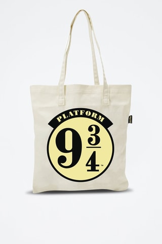 Tote bag Harry Potter - Branco e amarelo claro