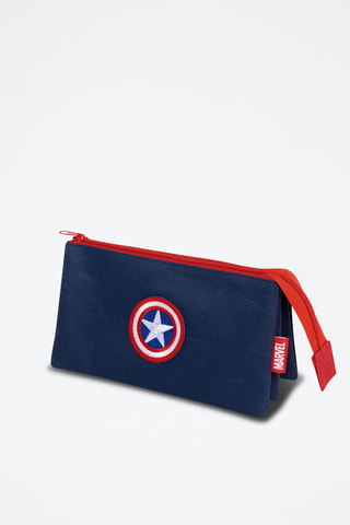 Estojo Captain America Avengers Marvel - Azul-marinho