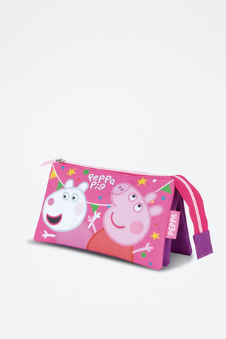 Estojo Porquinha Peppa - Rosa e violeta