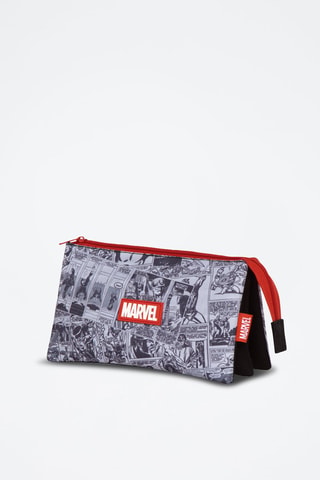 Estojo Marvel - Cinzento e preto