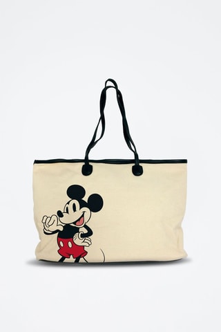 Mala shopper Mickey Disney - Preto e bege