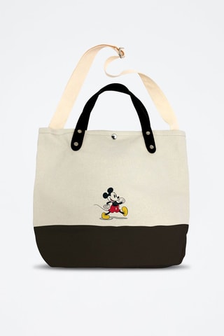 Mala shopper Mickey Disney - Preto e bege