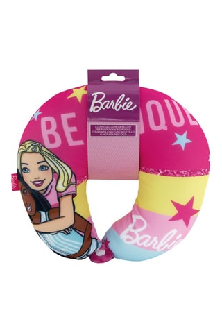 Almofada de viagem reversível Barbie - Rosa - 28 x 28 x 6 cm