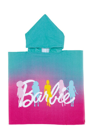 Poncho com capuz Barbie - Rosa