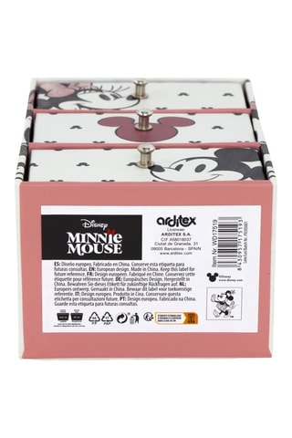 Caixa de arrumação Minnie Disney - 9,5 x 7 x 15 cm