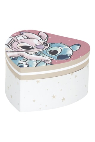Caixa de arrumação Stitch e Angel Lilo e Stitch Disney - 12 x 12 x 7 cm