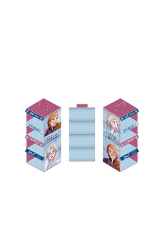 Coluna de arrumação Elsa e Anna Frozen Disney - Rosa e azul-celeste