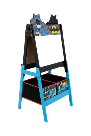 Cavalete dupla face de madeira Batman Liga da Justiça DC Comics - A partir dos 36 meses
