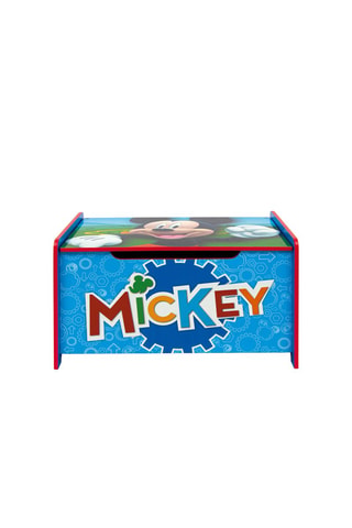 Pufe-baú para brinquedos Mickey Disney - Azul e vermelho