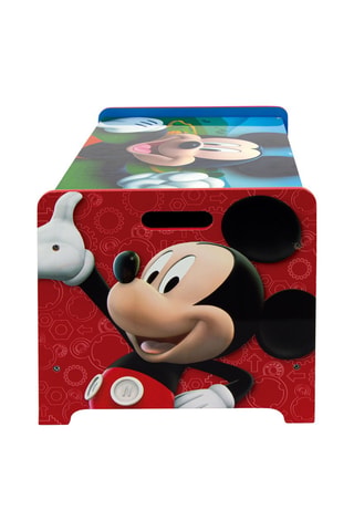 Pufe-baú para brinquedos Mickey Disney - Azul e vermelho