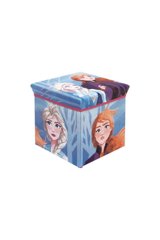 Pufe-baú Elsa e Anna Frozen 2 Disney - Azul e rosa