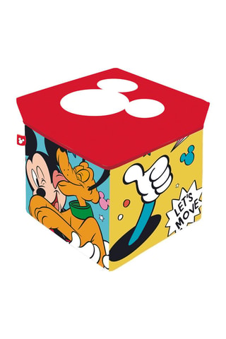Pufe-baú Mickey Disney - Vermelho e azul