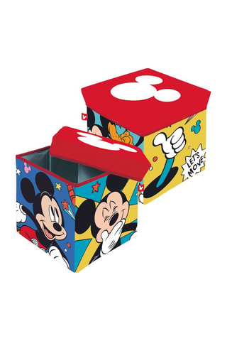 Pufe-baú Mickey Disney - Vermelho e azul