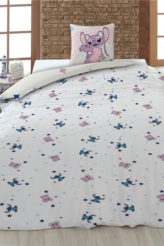 Capa de edredão Stitch e Angel Lilo e Stitch Disney - Branco