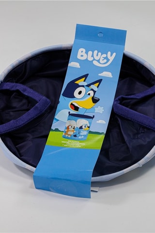 Cesto para roupa Bingo e Bluey - 50 x 32 x 30 cm - Azul